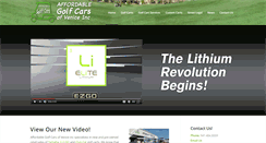 Desktop Screenshot of affordablegolfcars.net